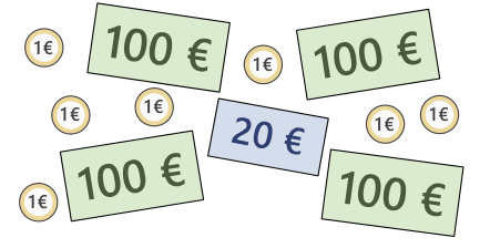 Geldscheine b)